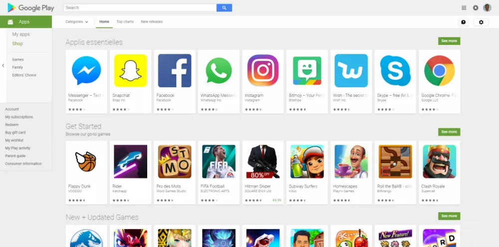ASO sur Google Play : Les critères de classement In App
