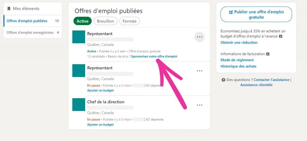 exemple annonce linkedin